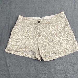 LOFT Ann Taylor Womens Size 6 Beige Mid Rise Chino‎ Shorts,Pockets,Beach,Casual